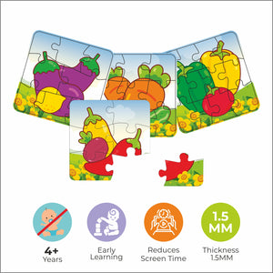 4 in 1 Vegetable Jigsaw Puzzle