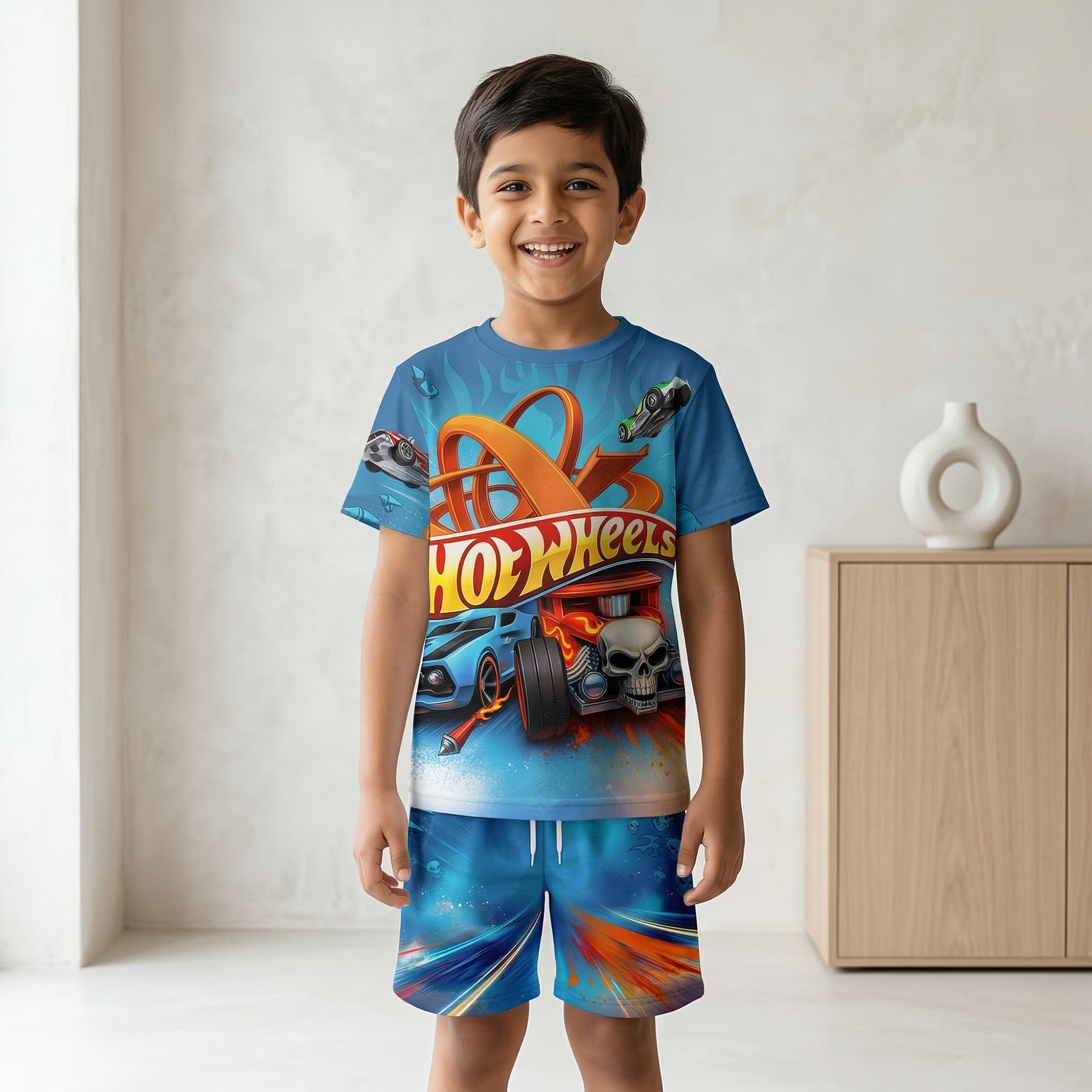 Hot Wheel Kids AOP Co-ord Set