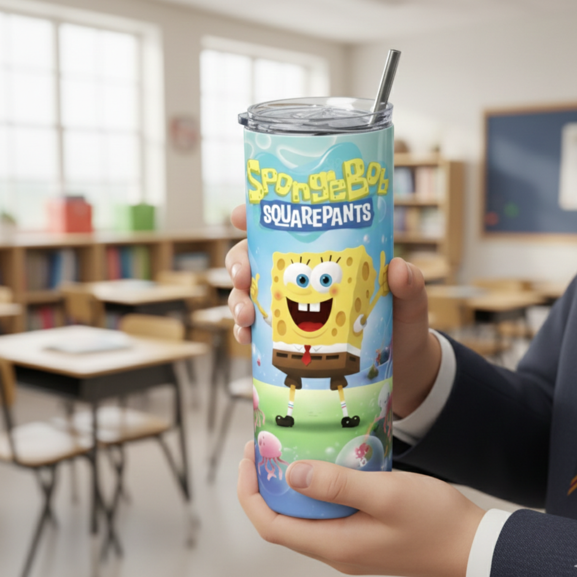 Sponge Bob AOP Tumbler Bottle