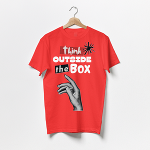 Think Outside the Box / Motivation Quote-Puzzle Squad Cotton T-shirts for Boys & Girls