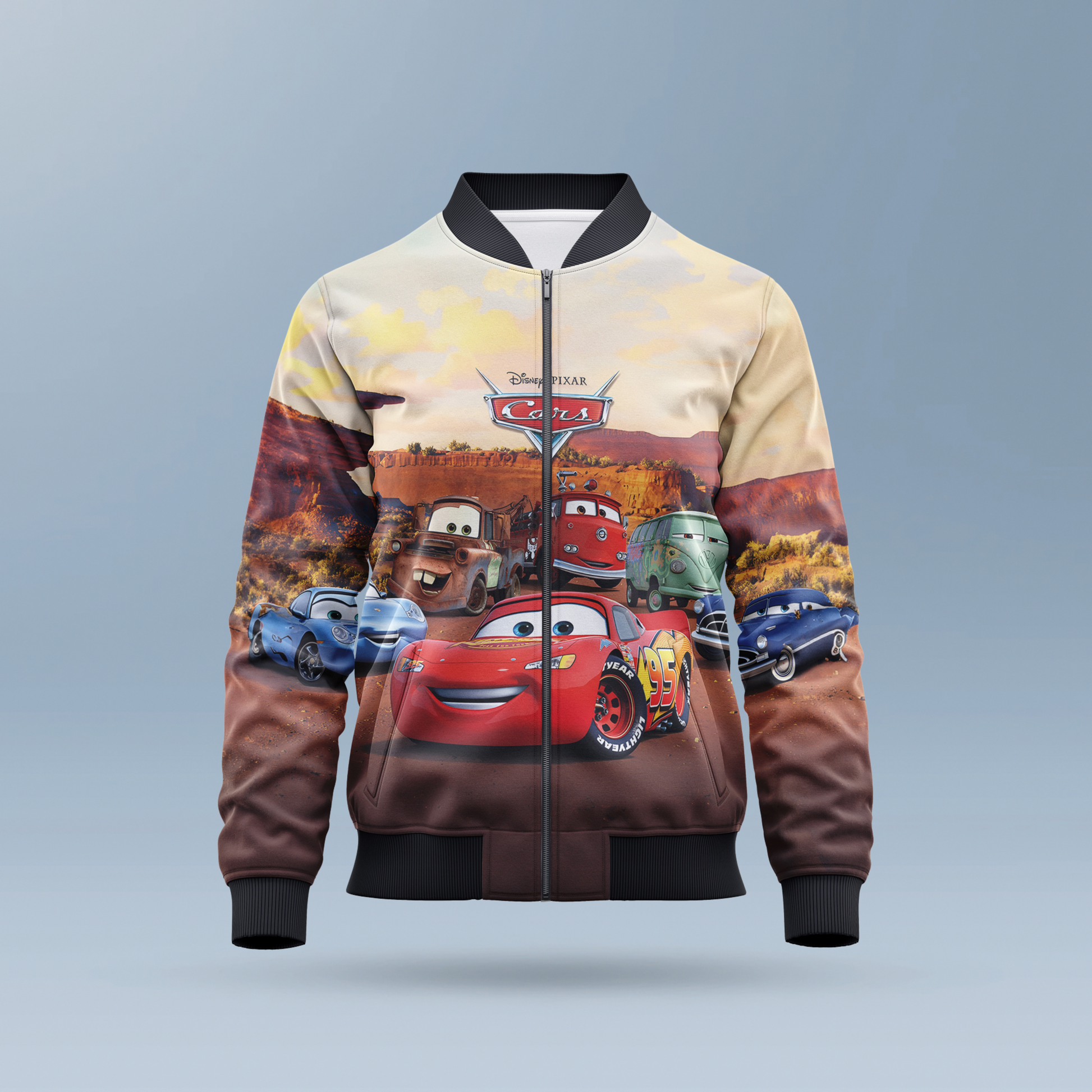 Cars AOP Kids Bomber Jacket