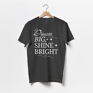 Dream Big, Shine Bright / Motivation Quote-Puzzle Squad Cotton T-shirts for Boys & Girls