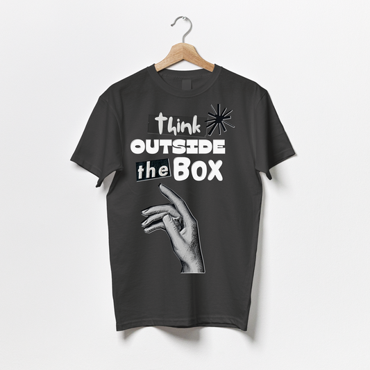 Think Outside the Box / Motivation Quote-Puzzle Squad Cotton T-shirts for Boys & Girls