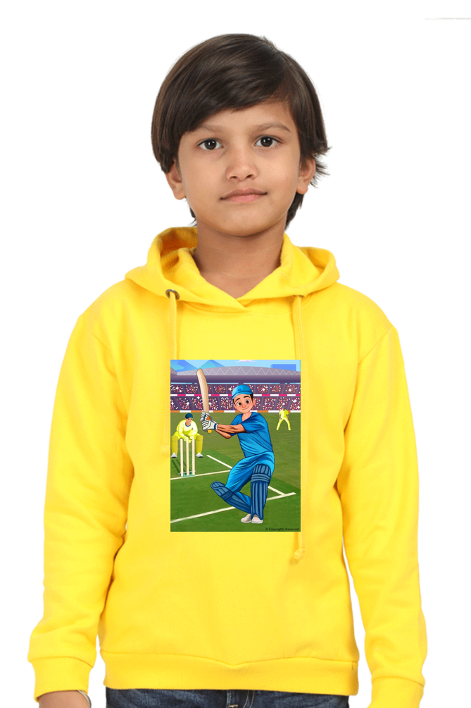 Deva Playing Cricket Hoodie for kids