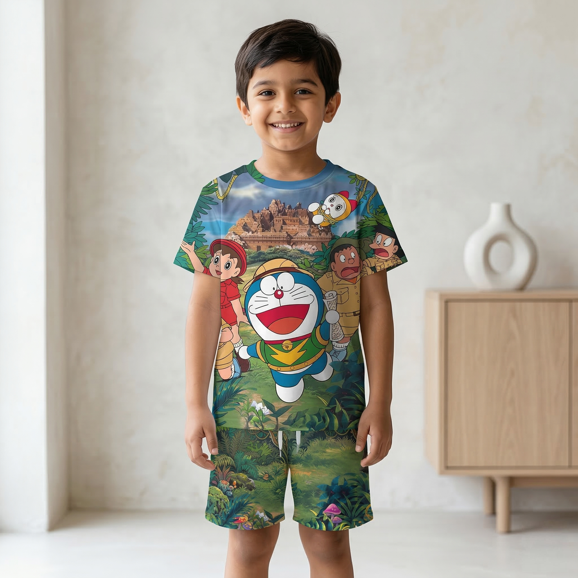 Doremon Kids AOP Co-ord Set