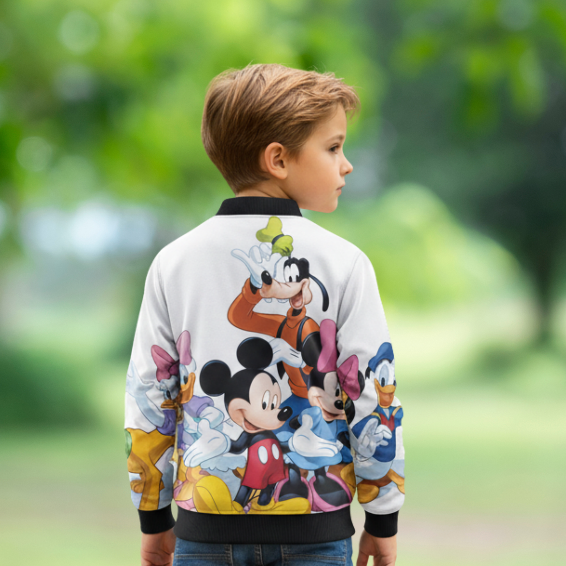 Kids Mickey Mouse Bomber Jacket