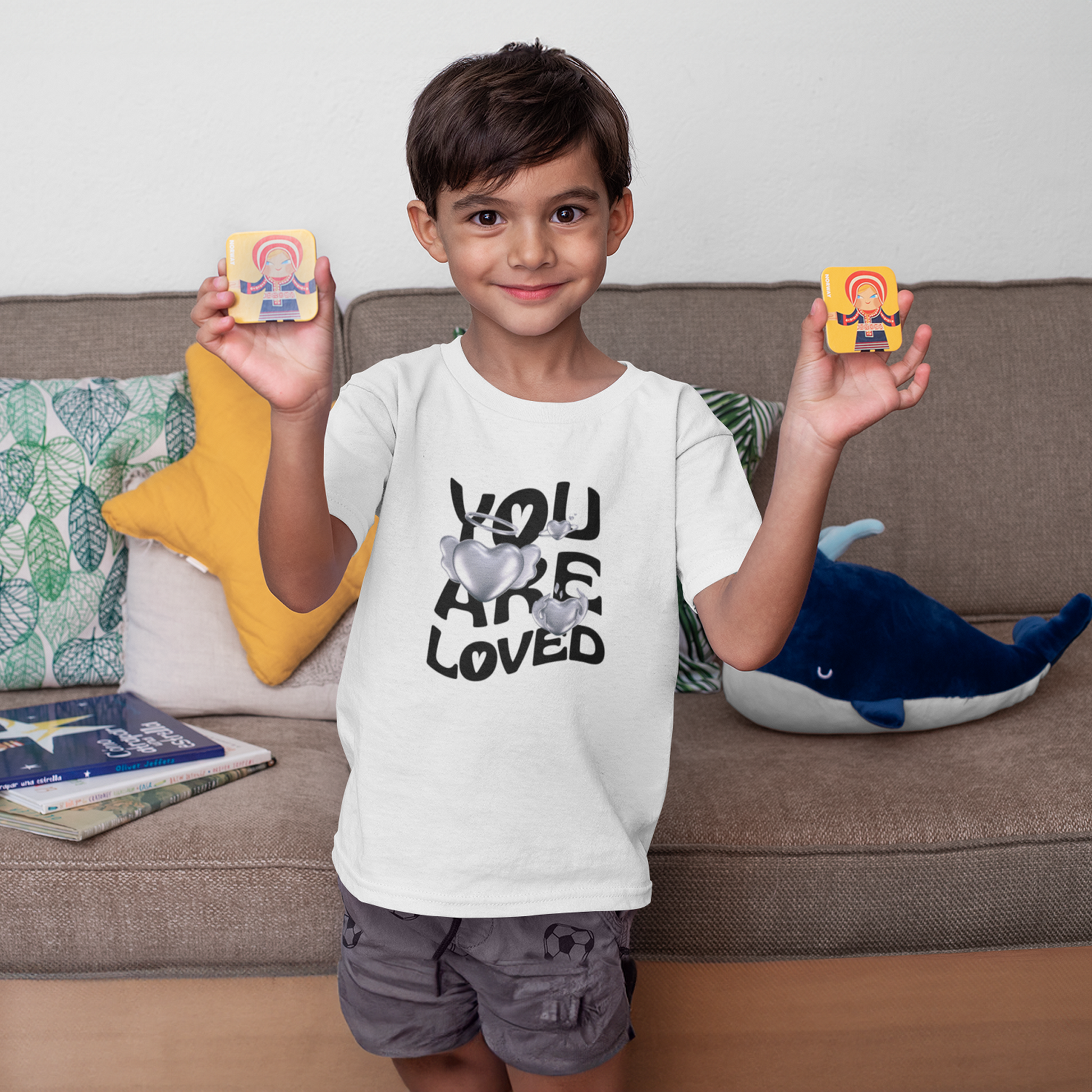You are Loved/ Motivation Quote-Puzzle Squad Cotton T-shirts for Boys & Girls