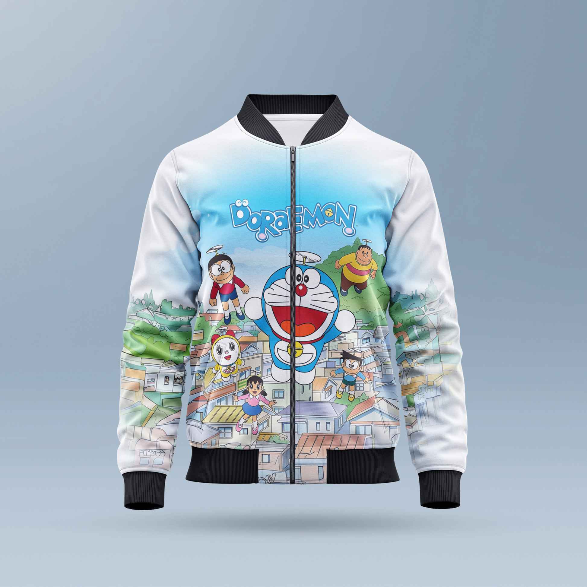 Doremon AOP Kids Bomber Jacket