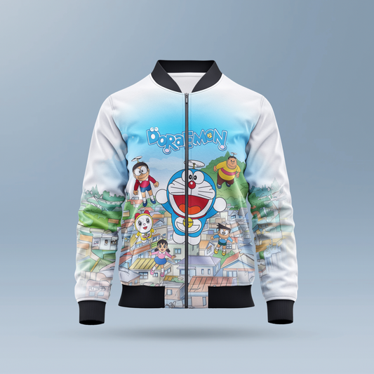 Doremon AOP Kids Bomber Jacket