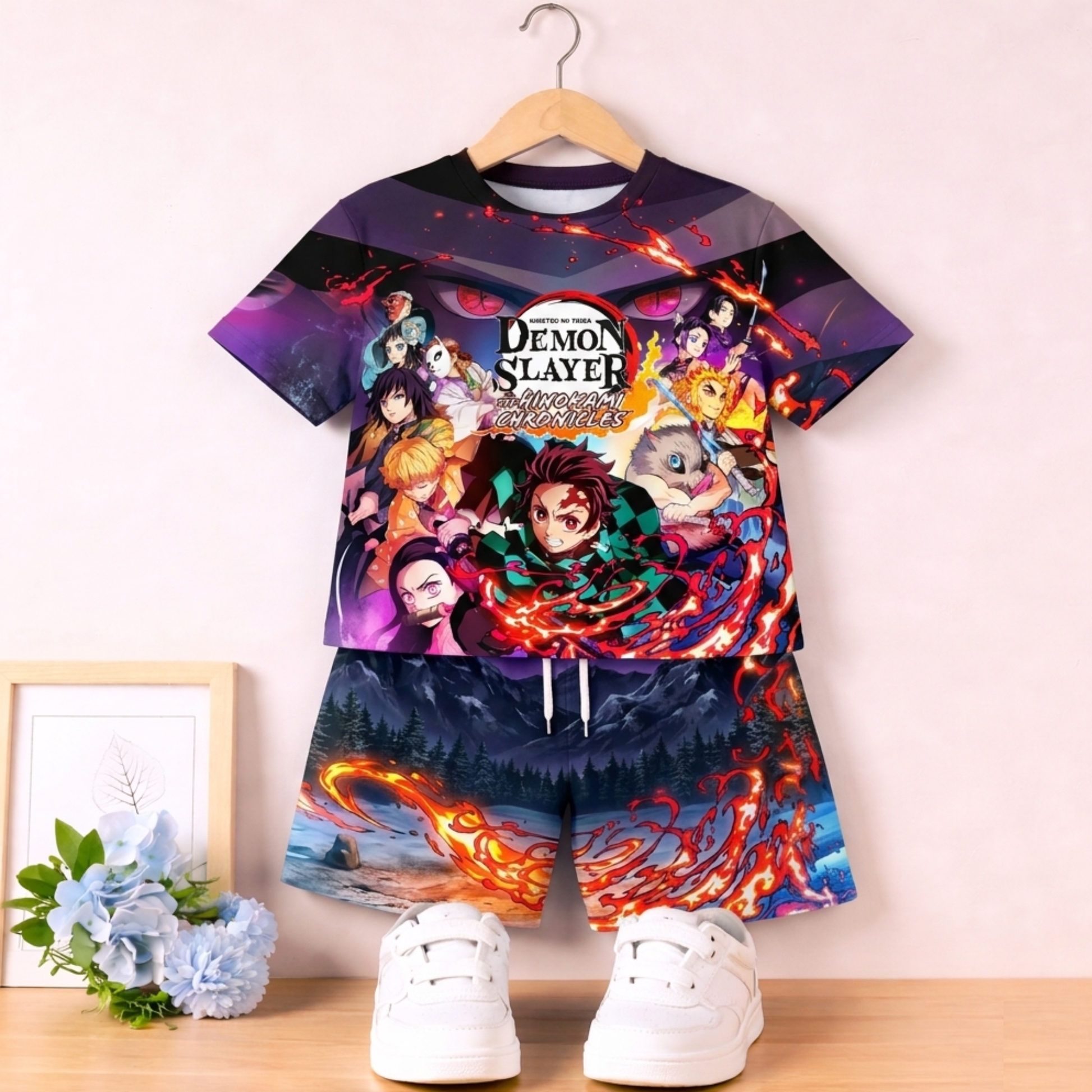 Demons Layer Kids AOP Co-ord Set