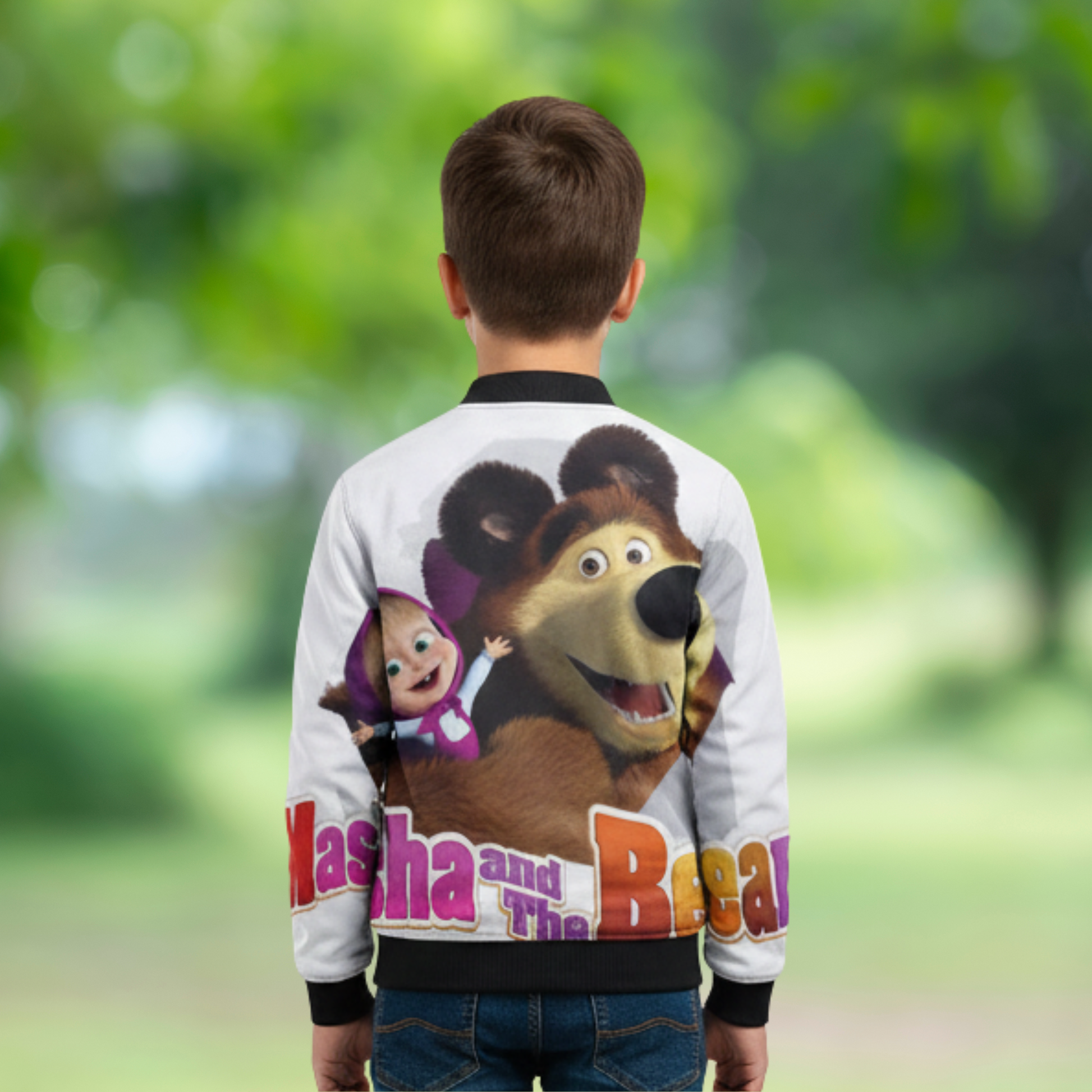 Kids Masha and Bear Bomber Jacket