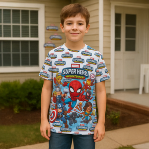 Marvel Super Hero Printed AOP T-Shirt