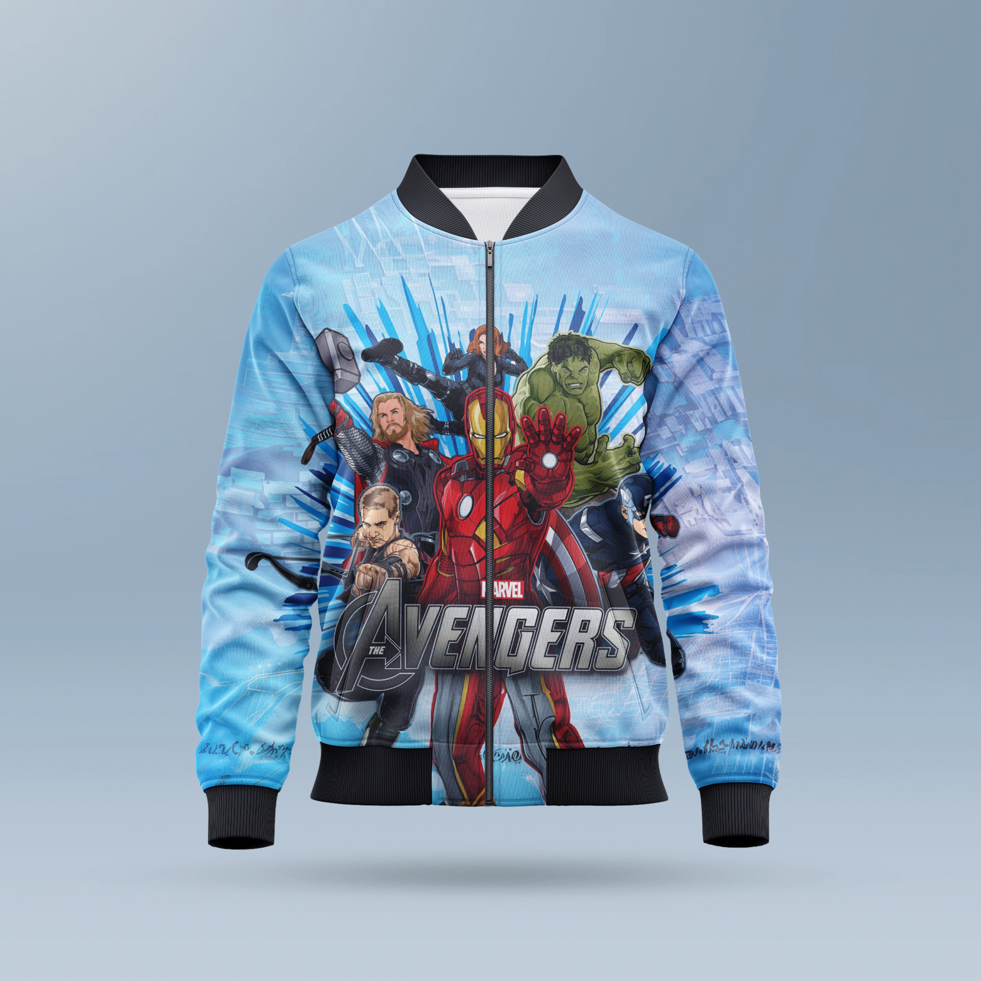 Avengers AOP Kids Bomber Jacket