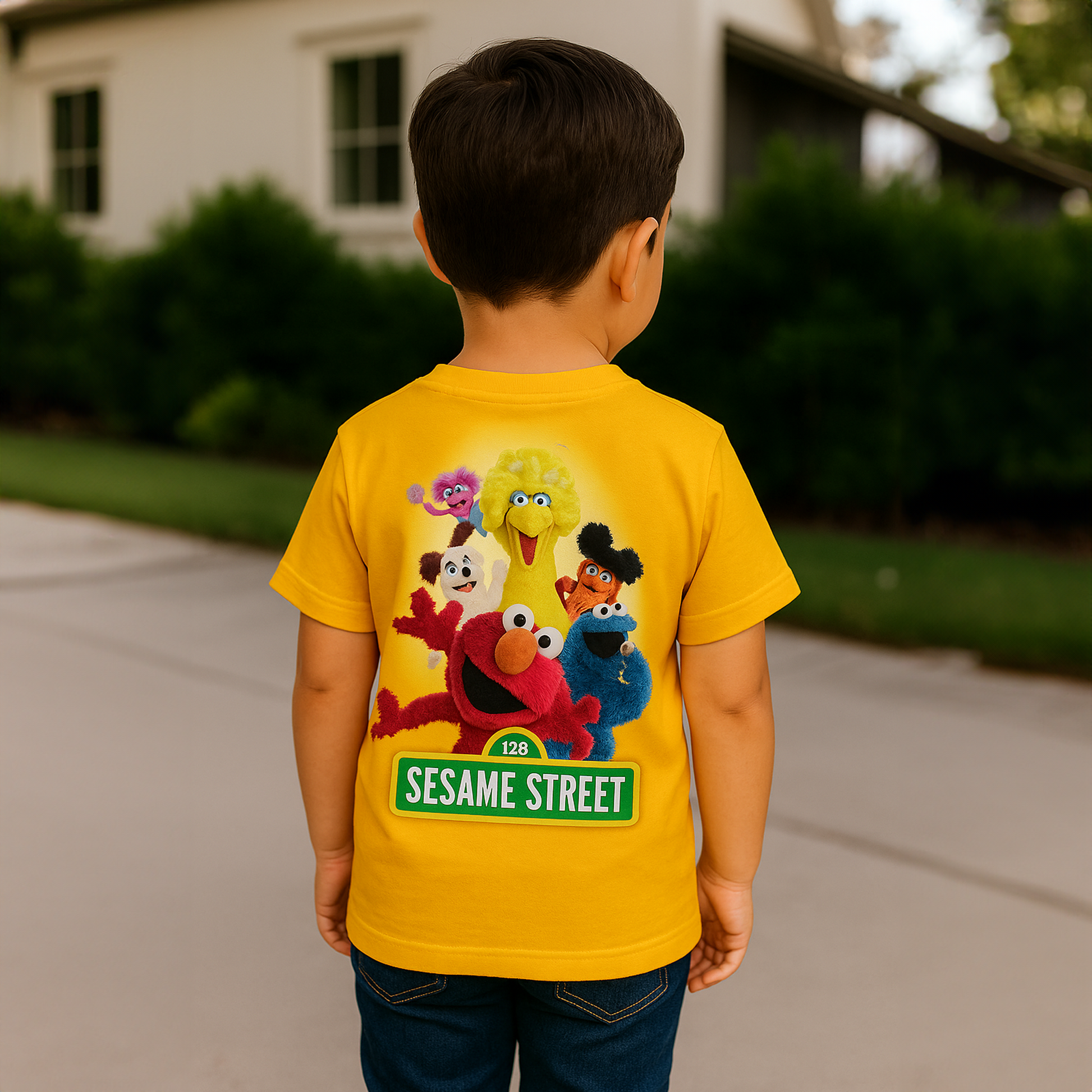 Cartoon Kids AOP Sports T-Shirt