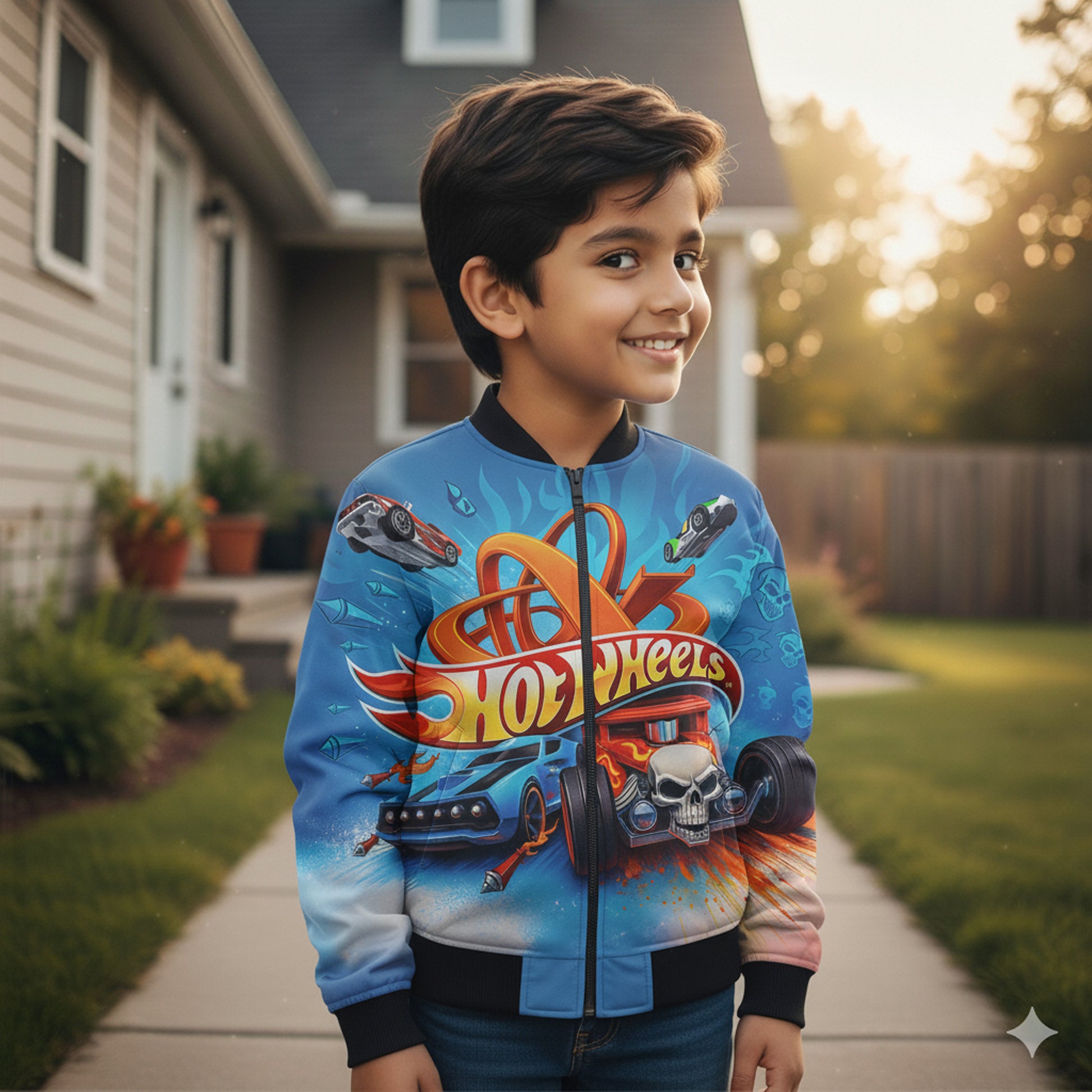 AOP Kids Bomber Jacket