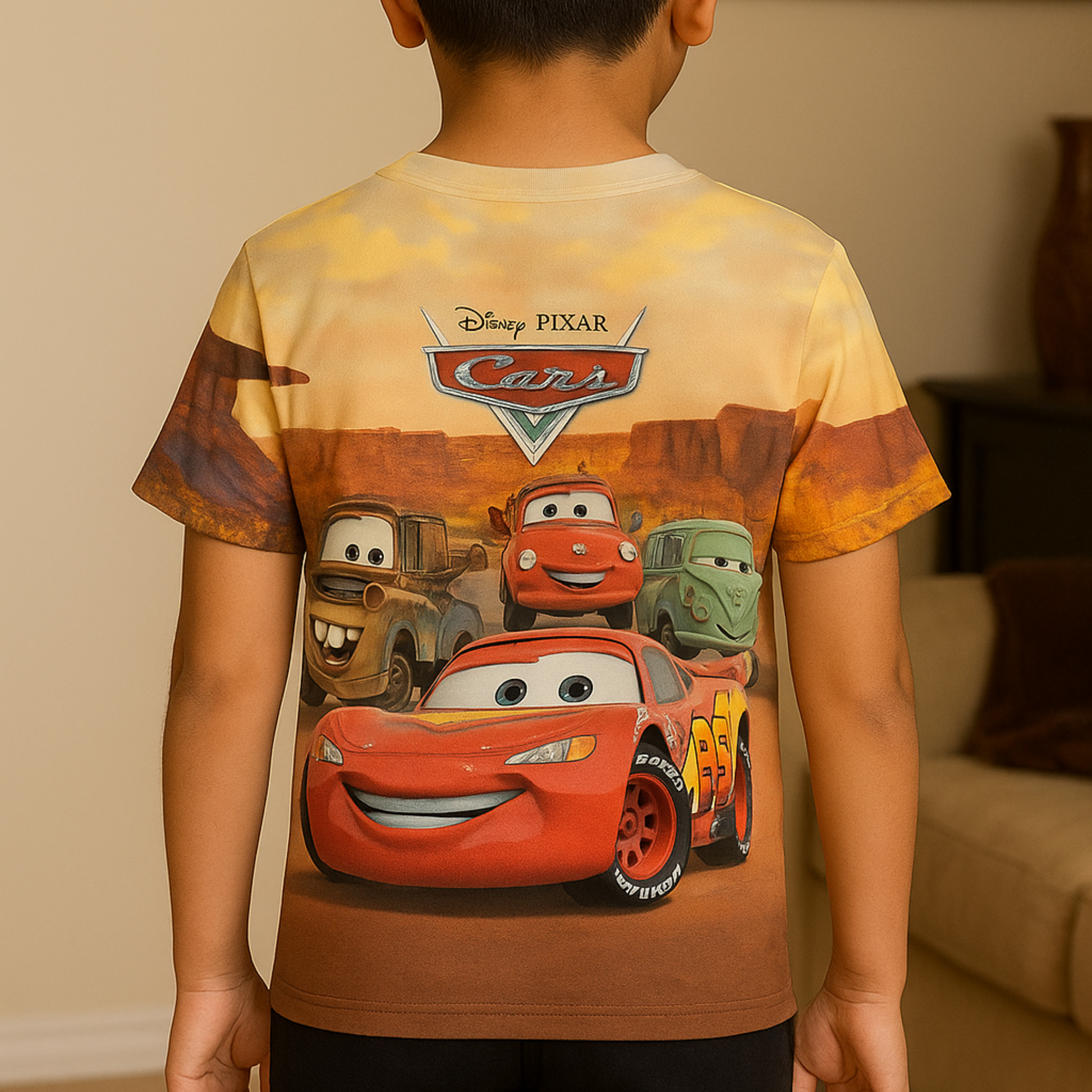 Car Kids AOP Sports T-Shirt