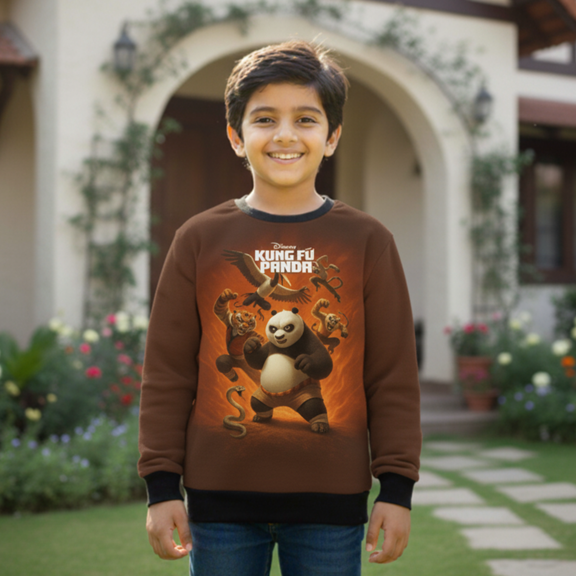Kung Fu Panda AOP Kids Sweatshirt