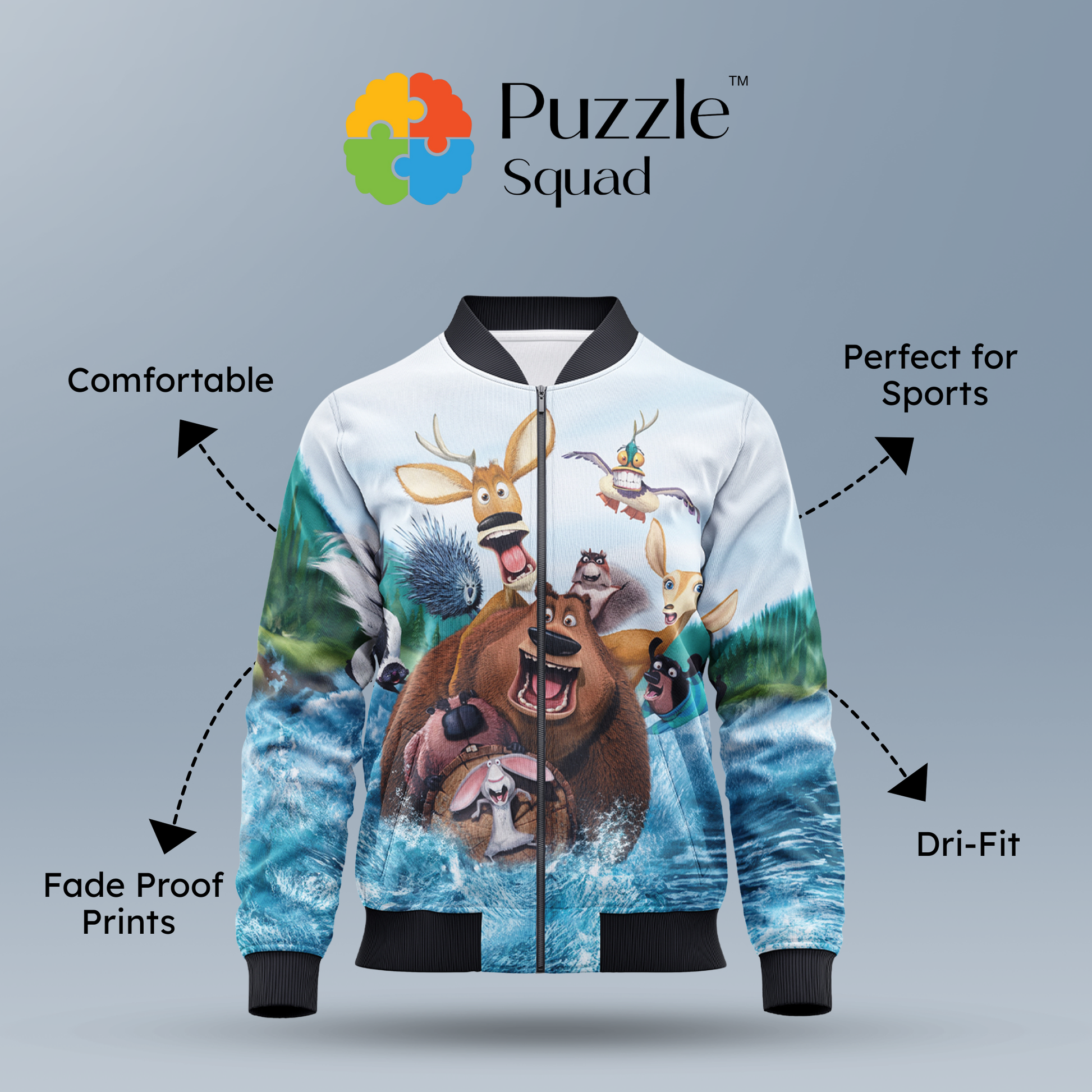 Cars AOP Kids Bomber Jacket