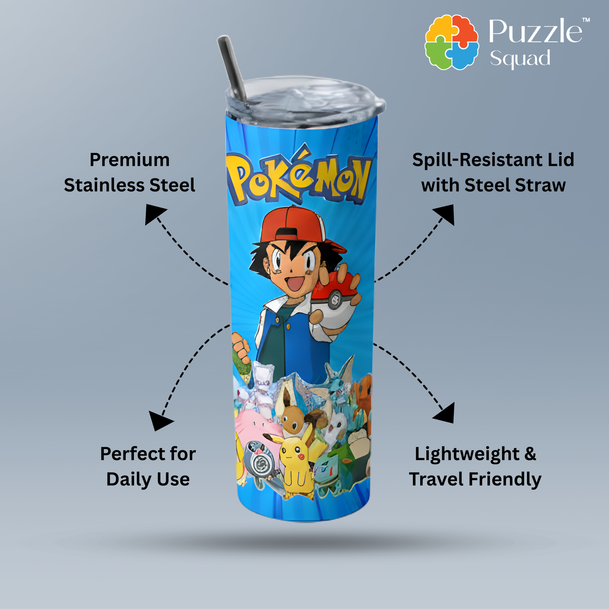 Tom and Jerry AOP Tumbler Bottle