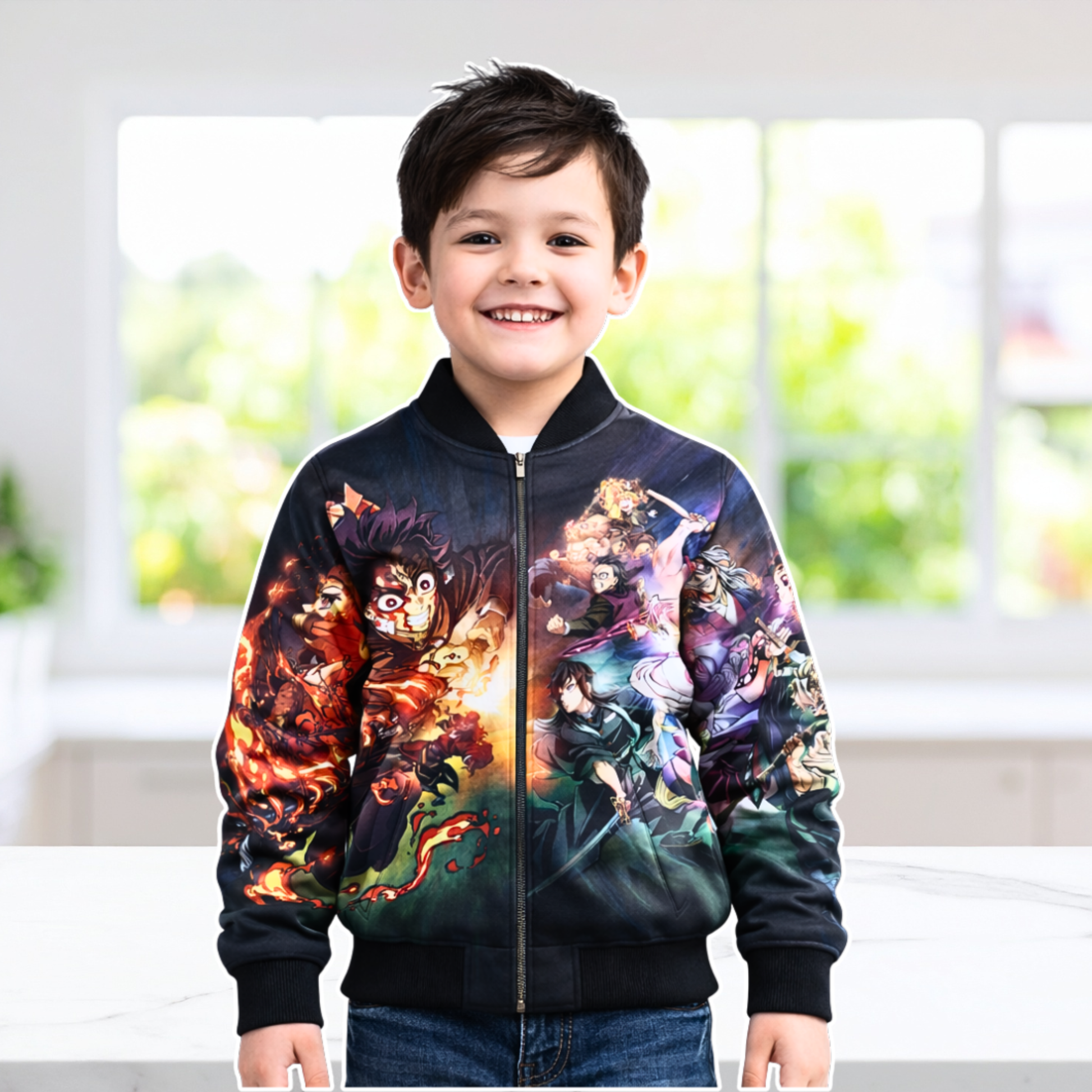 AOP Kids Bomber Jacket