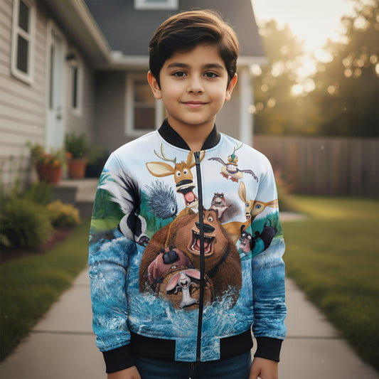 AOP Kids Bomber Jacket