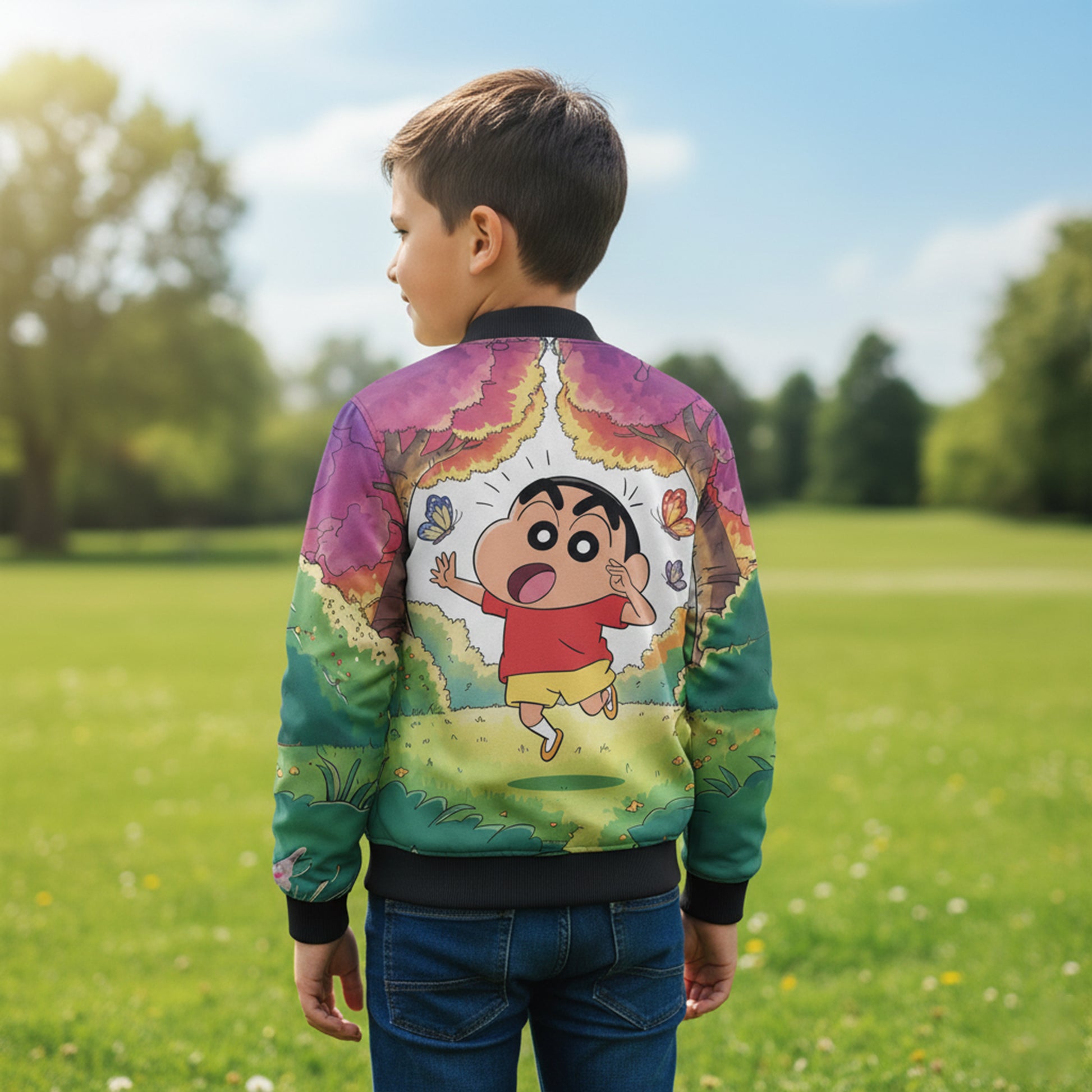AOP Kids Bomber Jacket