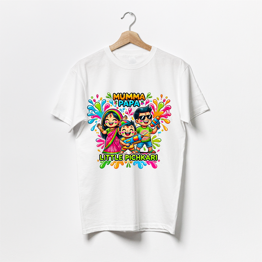 Mumma Papa Little Pichkari T-Shirts