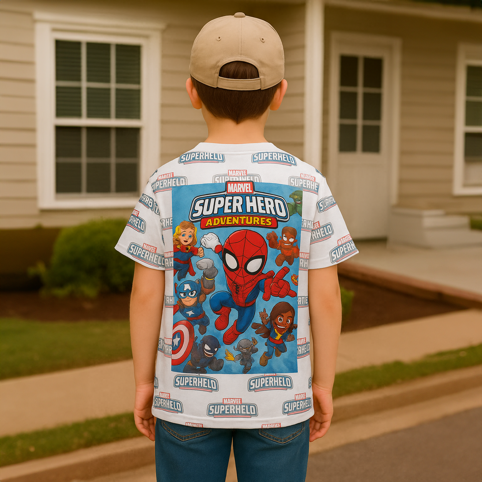 Marvel Kids AOP Sports T-Shirt