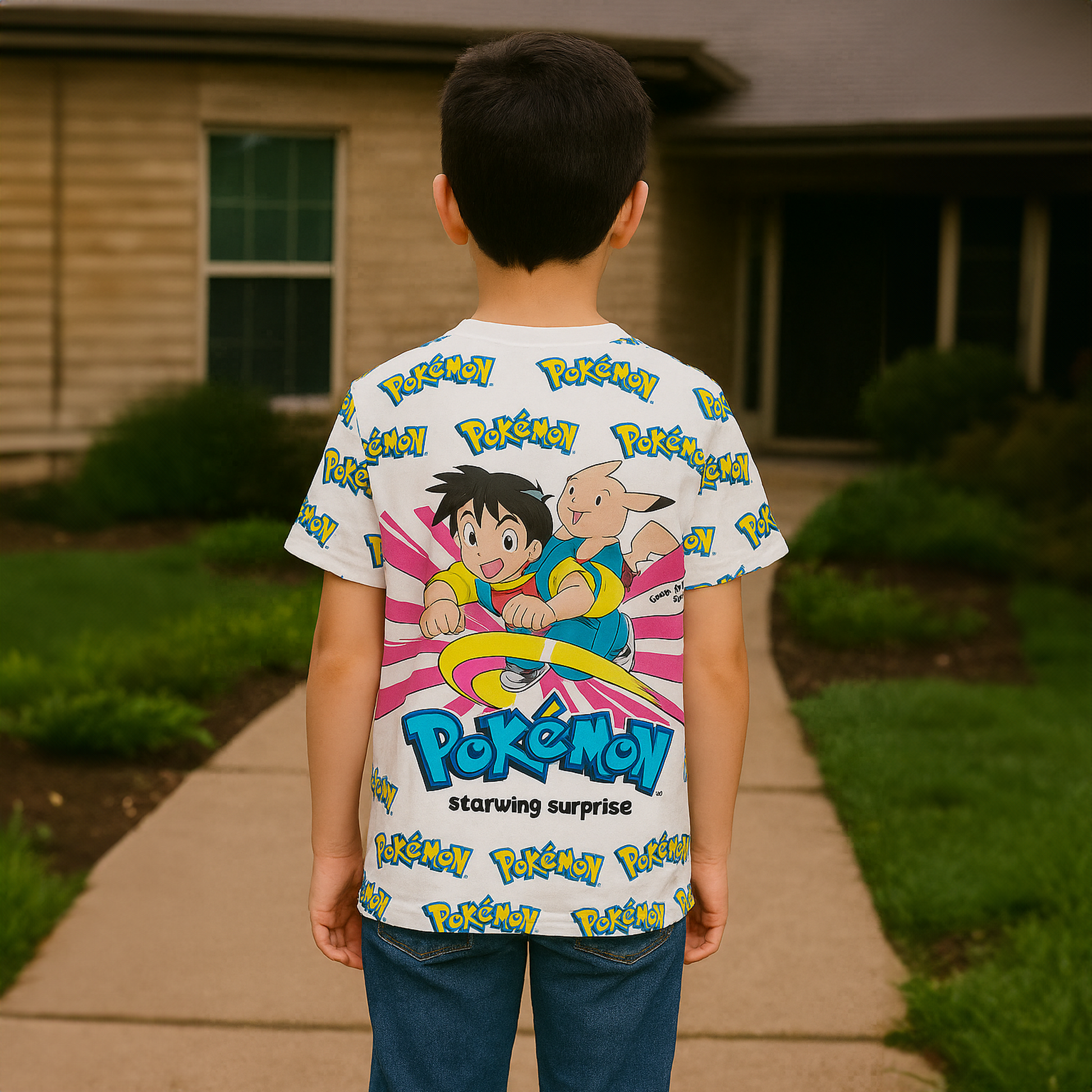 Pokemon Kids AOP Sports T-Shirt