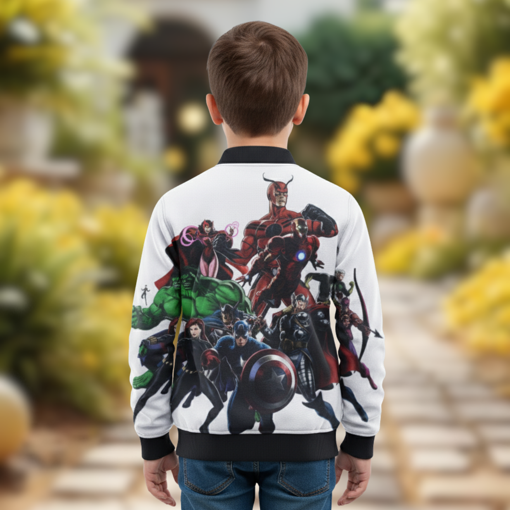 Kids Superheroes Bomber Jacket