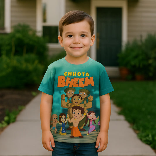 Chota Bheem Kids AOP Sports T-Shirt