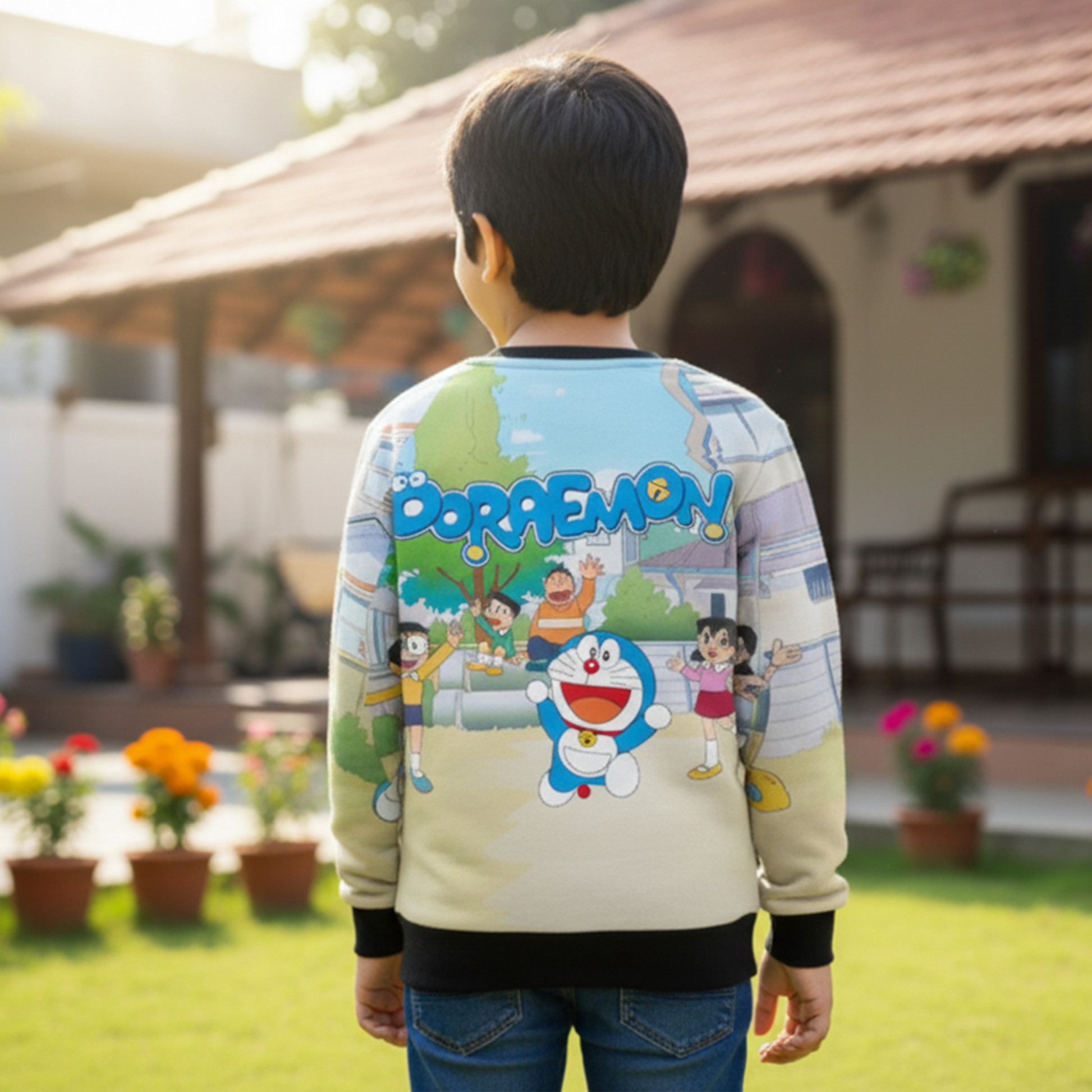 Doremon AOP Kids Sweatshirt