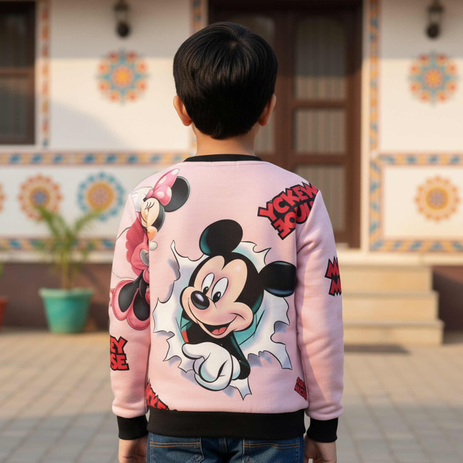 Micky and Minie AOP Kids Sweatshirt