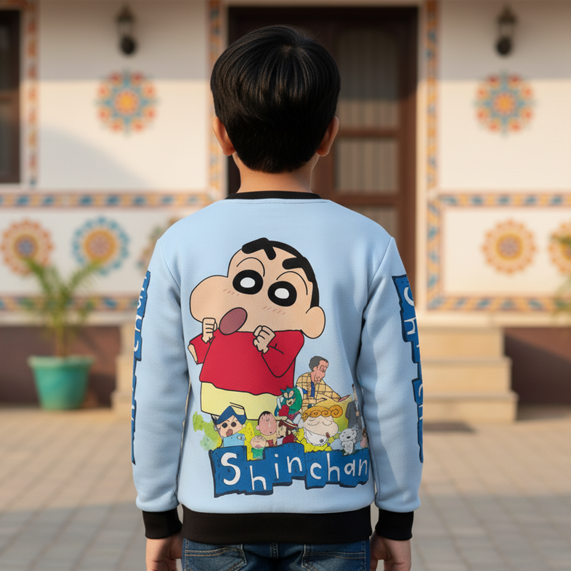Shinchan AOP Kids Sweatshirt