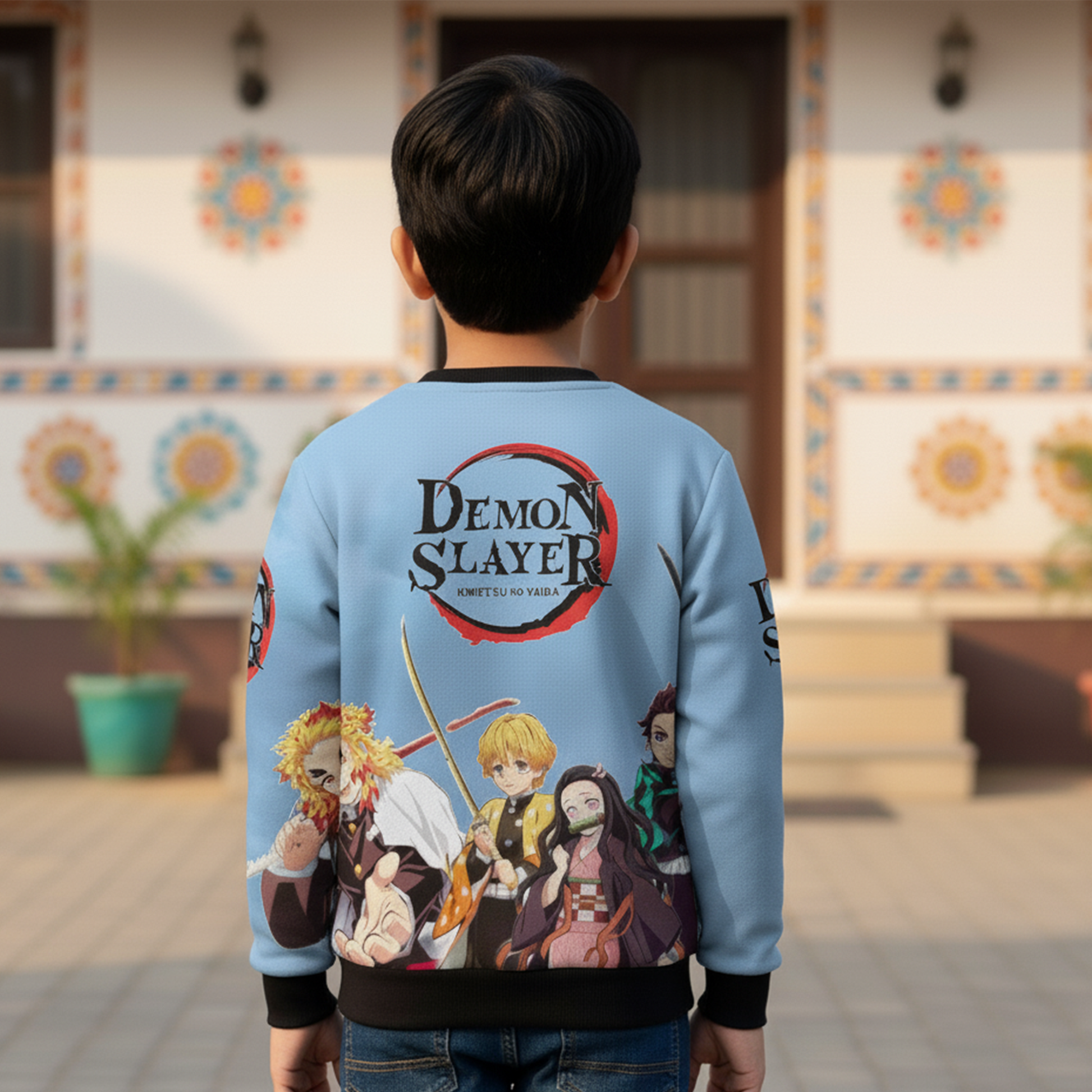 Demons Layer AOP Kids Sweatshirt