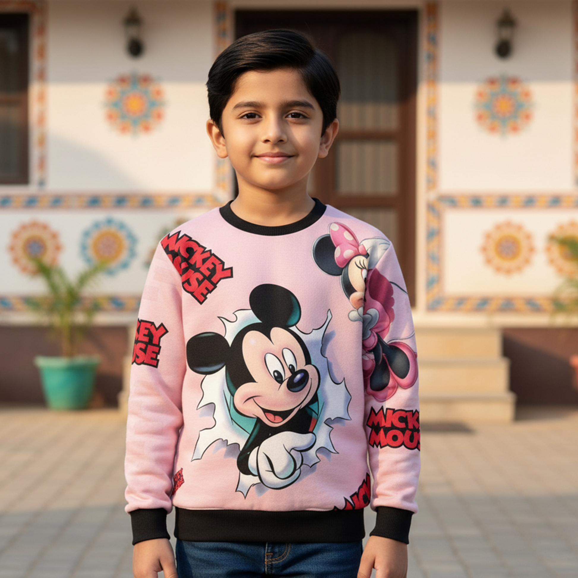 Micky and Minie AOP Kids Sweatshirt