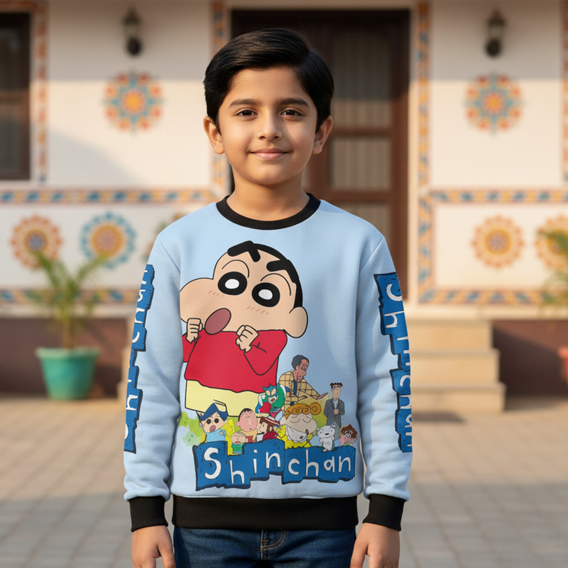 Shinchan AOP Kids Sweatshirt